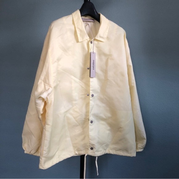 NWT fear of god ESSENTIALS canary jacket unisex s oversize fit - Picture 5 of 8